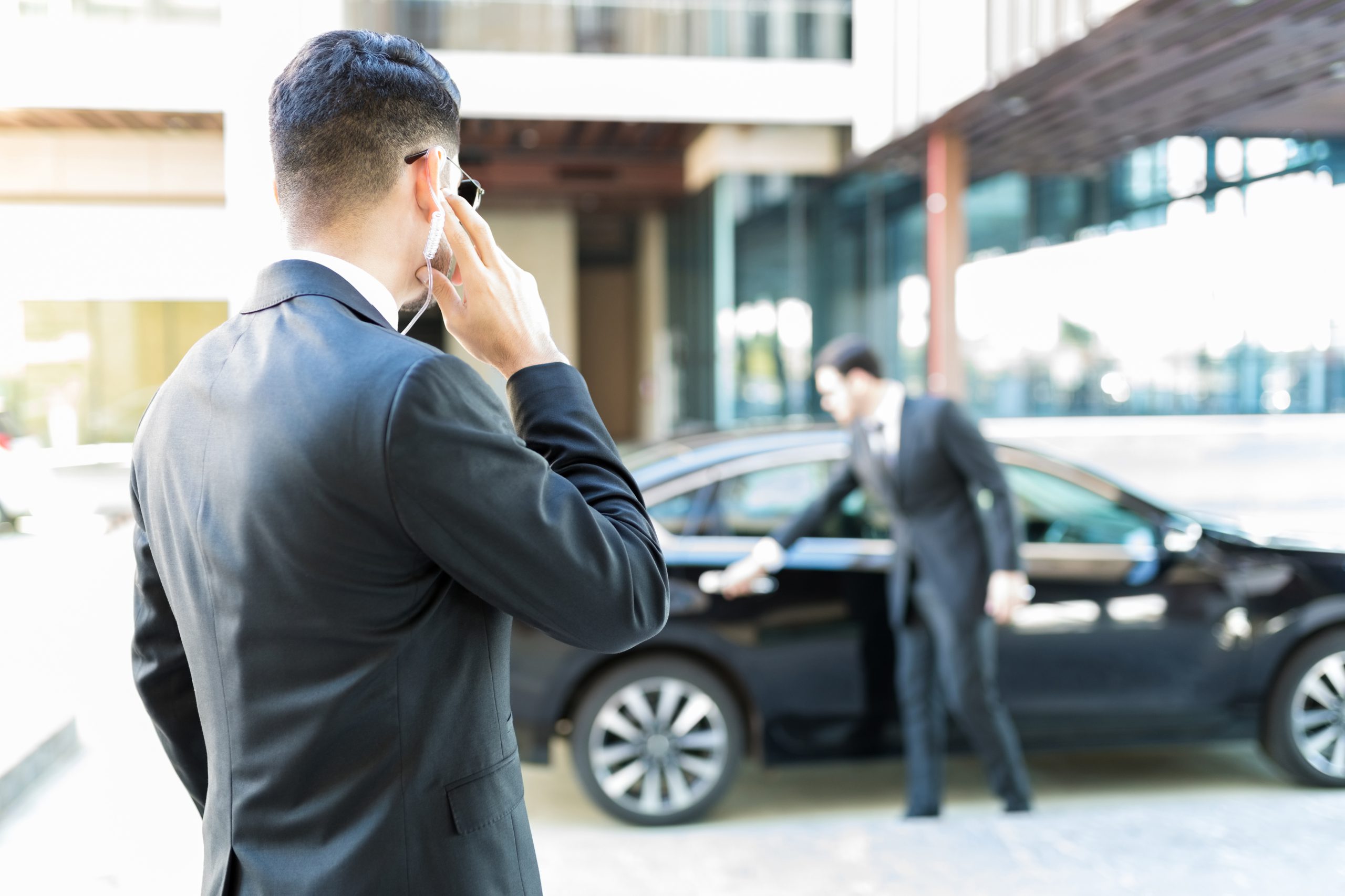 Executive Protection - Bodyguards Making Sure Way Is Secure For CEO